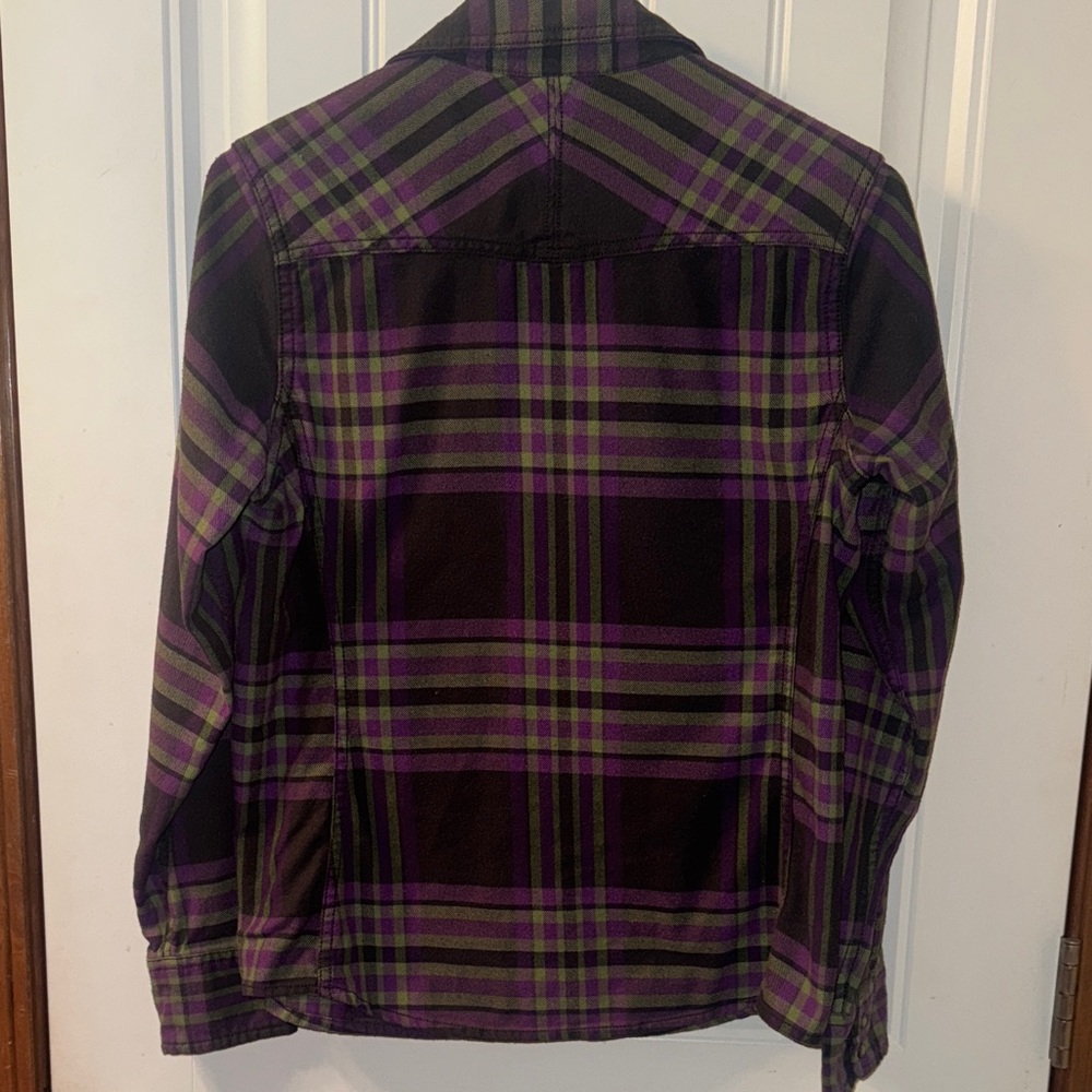 The North Face Purple and Green Checkered Shirt - Picture 7 of 7